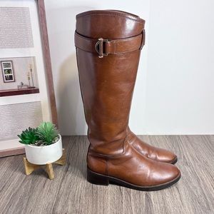 Tory Burch | Cognac Brown Leather Riding Boots Size 7